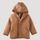 hessnatur Baby Walkjacke aus Bio-Merinowolle - braun - Größe 74/80