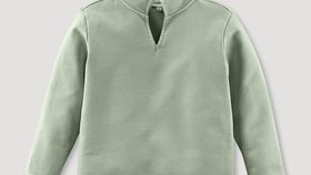 hessnatur Kinder Sweatshirt Mineral Dye aus Bio-Baumwolle - grün - Größe 110/116