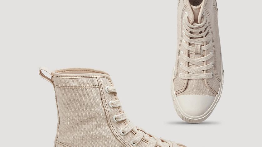 hessnatur Damen Hightop Hanf-Sneaker - natur - Größe 37
