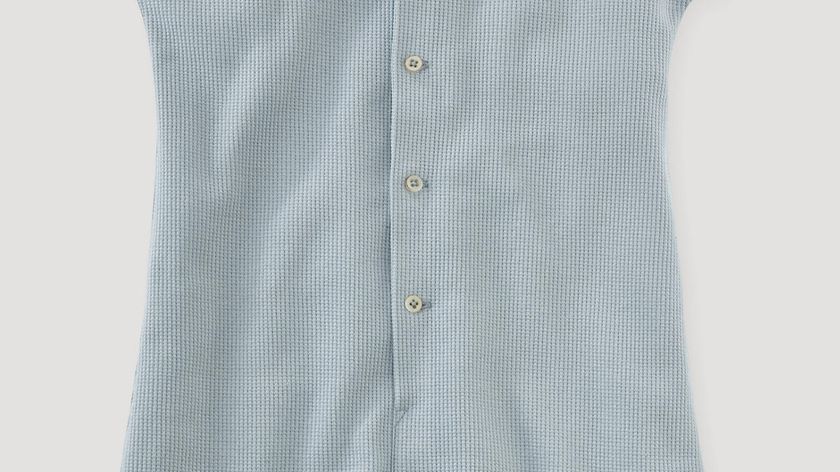 hessnatur Kinder  Jumpsuit aus Bio-Baumwolle mit Leinen - blau - Größe 110/116