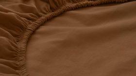 hessnatur Jersey-Spannbetttuch aus Bio-Baumwolle - braun - Größe 180x200 cm