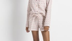 hessnatur Damen Musselin-Shorts aus Bio-Baumwolle - rot - Größe 48