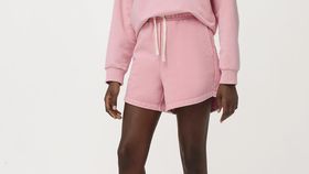hessnatur Loungewear Shorts mineralgefärbt aus Bio-Baumwolle - rosa - Größe 40
