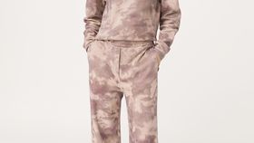 hessnatur Loungewear Fleece-Hose aus Bio-Baumwolle - lila - Größe 48