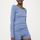 hessnatur Damen Panty regular cut aus Bio-Merinowolle - blau - Größe 46