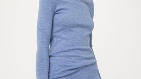 hessnatur Damen Panty regular cut aus Bio-Merinowolle - blau - Größe 46