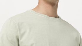 hessnatur Herren T-Shirt mineralgefärbt aus Bio-Baumwolle - grün - Größe 52