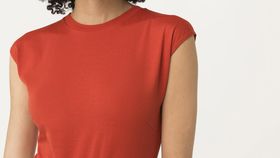 hessnatur Damen Shirt-Body aus Bio-Baumwolle - orange - Größe 40