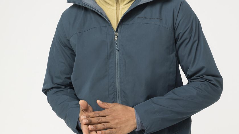 hessnatur 3-in-1 Jacke Nature Shell aus Bio-Baumwolle - blau - Größe 54