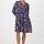 hessnatur Damen Popeline Kleid Mini Relaxed aus Bio-Baumwolle - blau - Größe 36