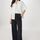 hessnatur Damen Jersey Hose Wide Leg Relaxed aus Bio-Baumwolle - schwarz - Größe 34