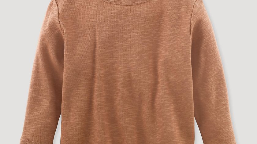 hessnatur Baby Langarmshirt aus Bio-Baumwolle - braun - Größe 86/92