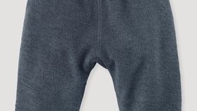 hessnatur Baby Wollfrottee Hose Regular aus Bio-Merinowolle - blau - Größe 50/56