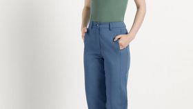 hessnatur Damen Hose aus Bio-Baumwolle - blau - Größe 40
