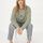 hessnatur Damen Cardigan Relaxed aus Bio-Baumwolle und Bio-Merinowolle - grün - Größe L