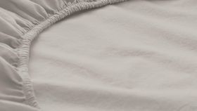 hessnatur Perkal Spannbettlaken aus Bio-Baumwolle - beige - Größe 180x200 cm