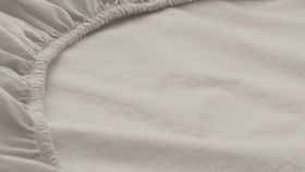 hessnatur Perkal-Spannbettlaken aus Bio-Baumwolle - beige - Größe 180x200 cm