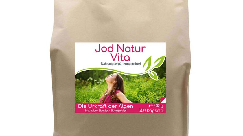 Jod Natur (Astaxanthin) Vita - 500 Kapseln im Vorratsbeutel