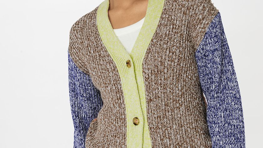 hessnatur Damen Strickjacke Relaxed aus Bio-Baumwolle - blau - Größe S