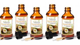 Vitamin K2 hochdosiert 100µg pro TD MK7 all trans vegan 5x 50ml Vorteilspaket