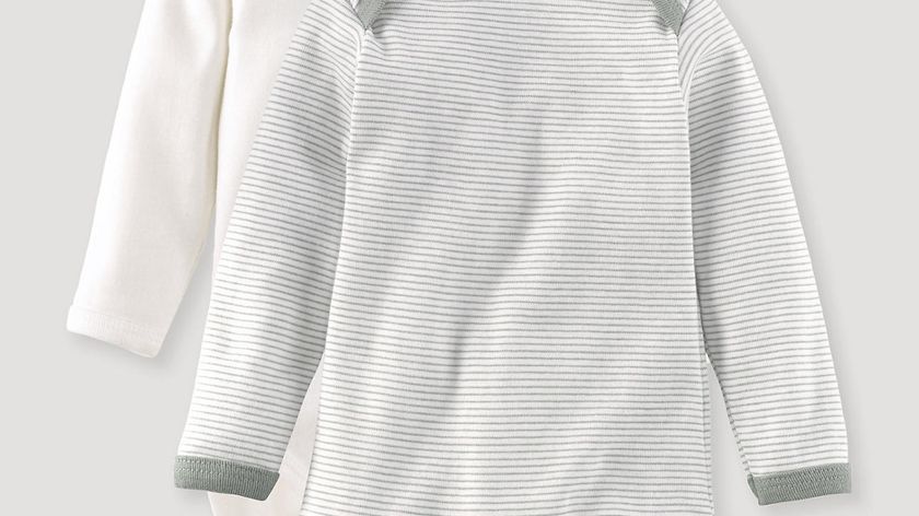 hessnatur Baby Langarmbody 2er-Set aus Bio-Baumwolle - grün - Größe 86/92