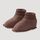 hessnatur Baby Softfleece Schuhe aus Bio-Baumwolle - braun - Größe 50/56