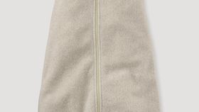 hessnatur Baby Fleece Schlafsack aus Bio-Baumwolle - beige - Größe 2