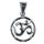 Anhänger "Om Circle" Silber 925 1,5cm, 1,5g.