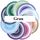 Gravitationswellen Mandala "Rahu" Grau 18cm