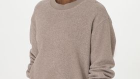 hessnatur Loungewear Fleece Sweatshirt Relaxed ACTIVE LIGHT aus Bio-Baumwolle - beige - Größe 48