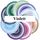 Gravitationswellen Mandala "Saturn" Violett 18cm