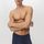 hessnatur Herren Pants Regular Cut SOFT RIB aus Bio-Baumwolle - blau - Größe 8