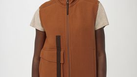 hessnatur Damen-Outdoor Softfleece Weste - rot - Größe 40