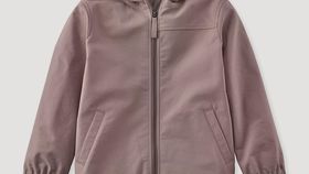 hessnatur Kinder Softshelljacke Regular NATURE aus Bio-Baumwolle - lila - Größe 146/152