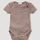 hessnatur Baby Body Kurzarm Slim aus Schurwolle mit Seide - lila - Größe 86/92