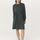 hessnatur Damen Mini-Kleid aus Bio-Baumwolle mit Bio-Merinowolle - grün - Größe 36