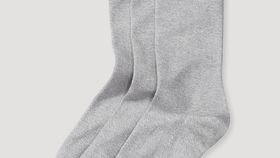 hessnatur Herren-Socken im 3er-Pack aus Bio-Baumwolle - grau - Größe 40-42