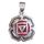 Anhänger "Muladhara Chakra" Zirkon Silber 925 4,6g