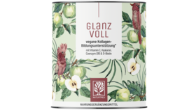 Vegane Kollagen-Bildungsunterstützung* mit Vitamin C, Hyaluron, Q10 & D-Biotin - Glanzvoll - 2 Dosen GLANZVOLL (beliebteste Option)