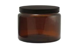 Leerer Braunglastiegel inkl. Deckel 120 ml