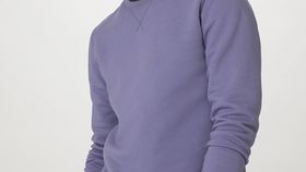 hessnatur Herren Sweater Relaxed aus Bio-Baumwolle - lila - Größe 50