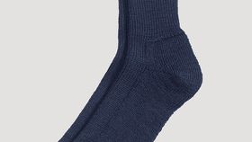 hessnatur Wollsocke aus Bio-Merinowolle - blau - Größe 38/39