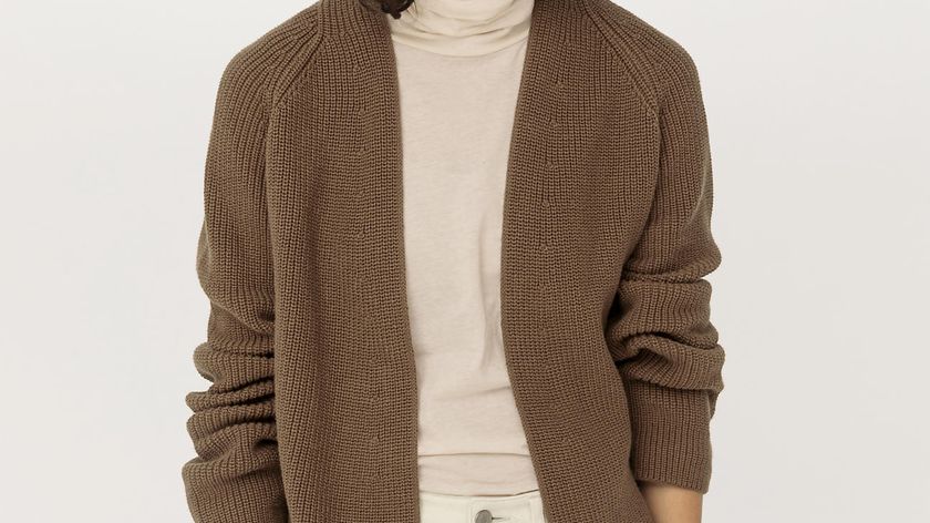 hessnatur Damen Strickjacke Regular aus Bio-Baumwolle - braun - Größe 46
