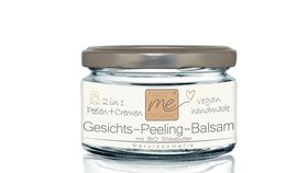 Veganes Gesichts-Peeling-Balsam Bio 2 in 1 mit Sheabutter 50ml Naturkosmetik - ohne künstliche Dufts
