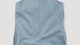 hessnatur Kinder Latzhose aus Bio-Baumwolle mit Hanf und Schurwolle - blau - Größe 98/104