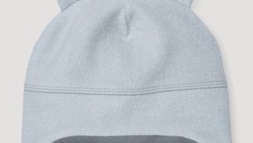 hessnatur Baby Softfleece Mütze Regular aus Bio-Baumwolle - blau - Größe 41/43