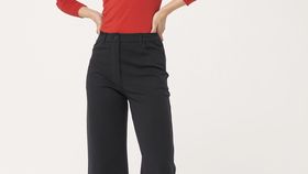 hessnatur Damen Jersey-Hose aus Bio-Baumwolle - schwarz - Größe 44