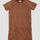 hessnatur Kinder Shirt-Kleid BetterRecycling aus Bio-Baumwolle - braun - Größe 122/128