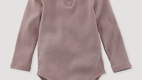 hessnatur Baby Langarmbody aus Bio-Baumwolle mit Bio-Merinowolle - lila - Größe 86/92