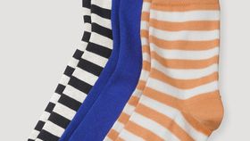 hessnatur Kinder  Socken im 3er- Pack aus Bio-Baumwolle - orange - Größe 35-38